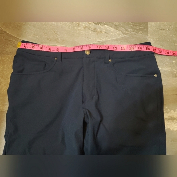 Lululemon ABC Pant Slim *Warpstreme. 30" inseam. Blue "True navy". Size 31. - Picture 12 of 14